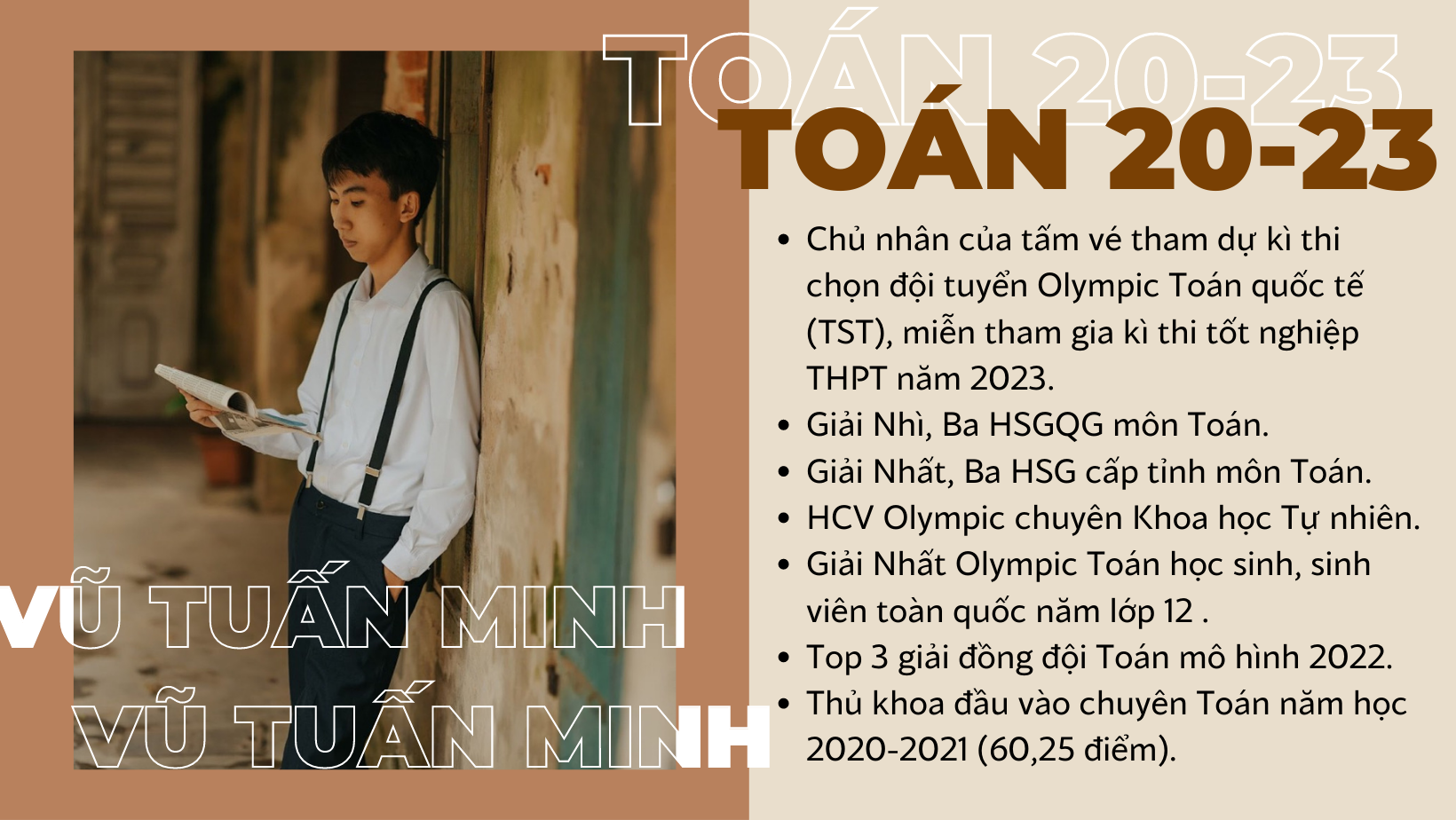 Chuyện trò cùng Vũ Tuấn Minh - chủ nhân của tấm vé tham dự kì thi chọn đội tuyển Olympic Toán quốc tế (TST) năm học 2022-2023